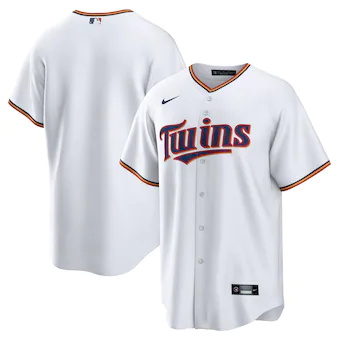 mens nike white minnesota twins home blank replica jersey_p